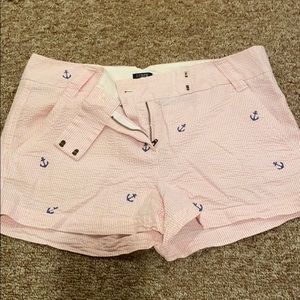 Seersucker anchor Jcrew shorts